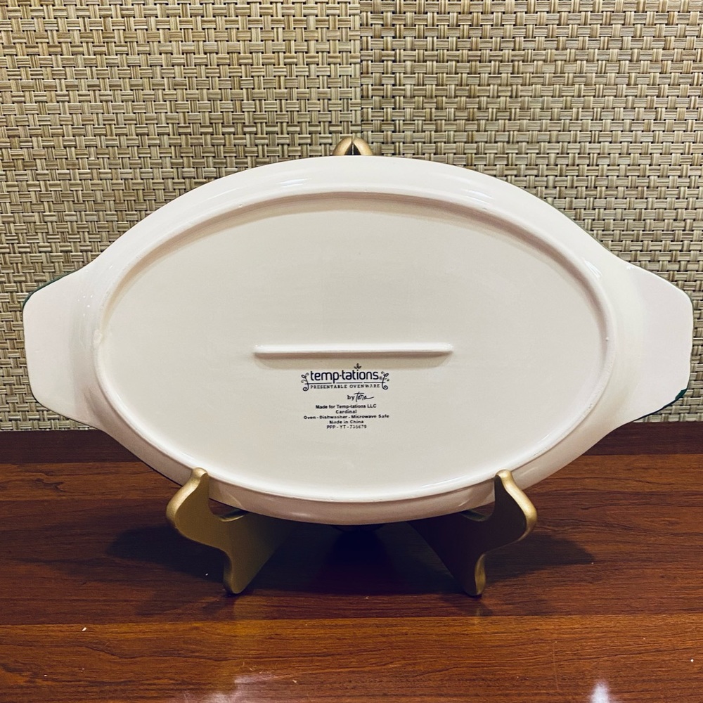 🎄NWOT Temptations Cardinal Holiday Serving Dish - Picture 5 of 6